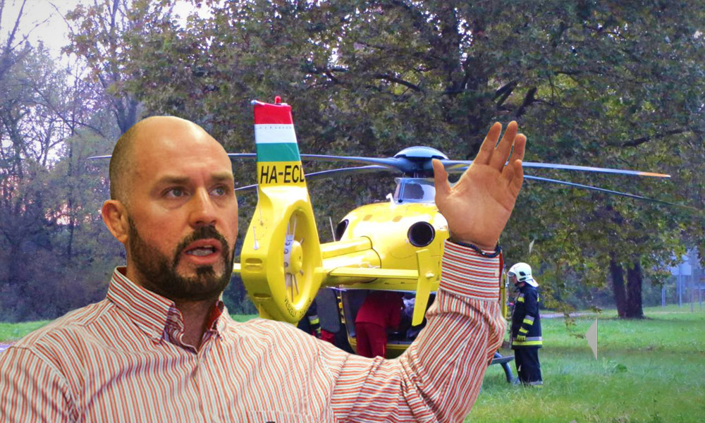 Helikopterrel vitték kórházba Dunakesziről Dopemant