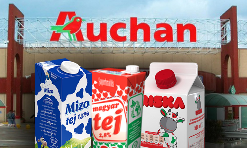 Szándékos lehet a tejszennyezés! Az Auchan ezeket a tejeket hívja vissza