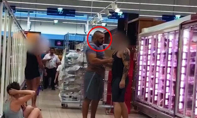 Balhé és verekedés a budaörsi Tescoban, ezt a férfit keresi most a rendőrség  – VIDEÓ!