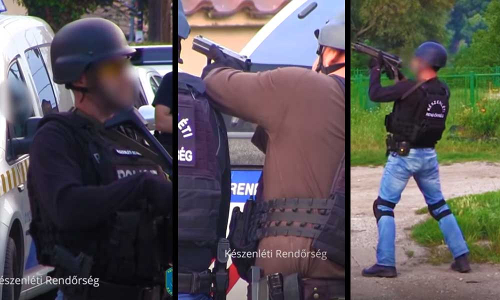 Rendőrségi akció gépfegyverekkel az agglomerációban – VIDEÓ!
