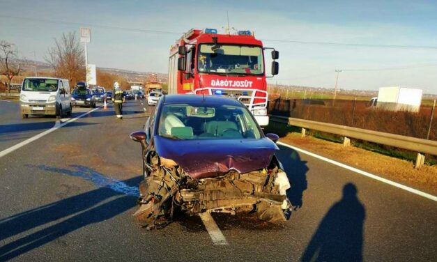 Baleset az M7-esen, friss fényképet kaptunk