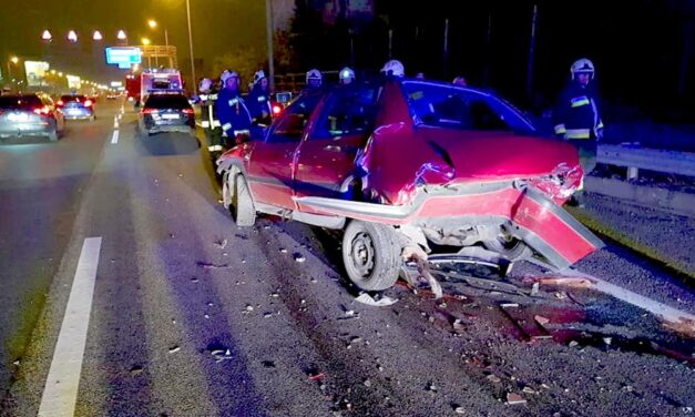 Négyes baleset az M1-M7 bevezetőn