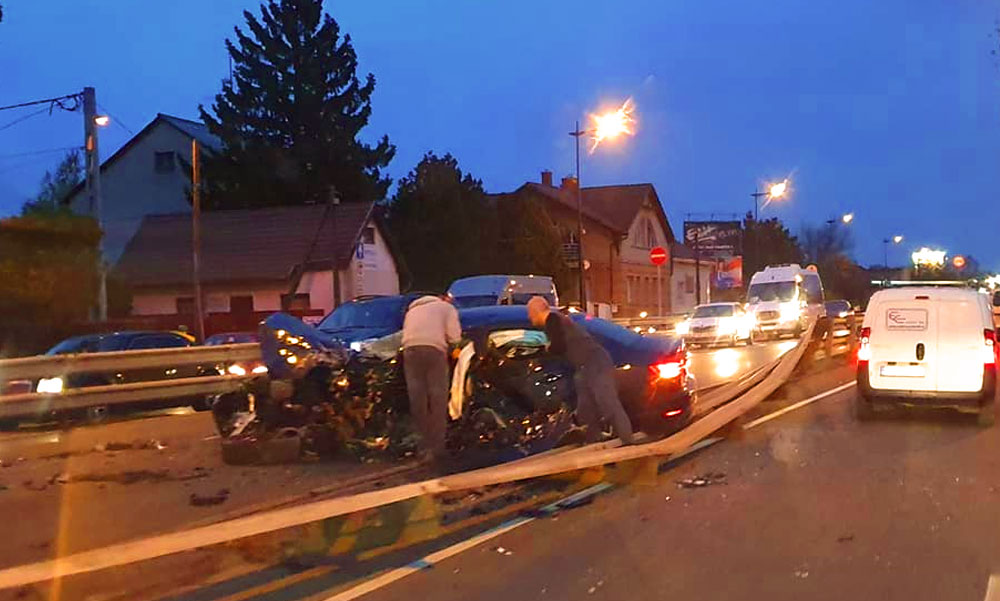 Durva balesetek, hatalmas dugók péntek este Budapest környékén