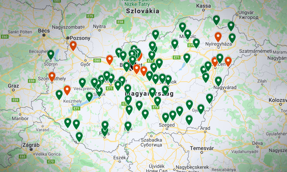 Koronavírus-térkép: itt vannak a veszélyes helyek