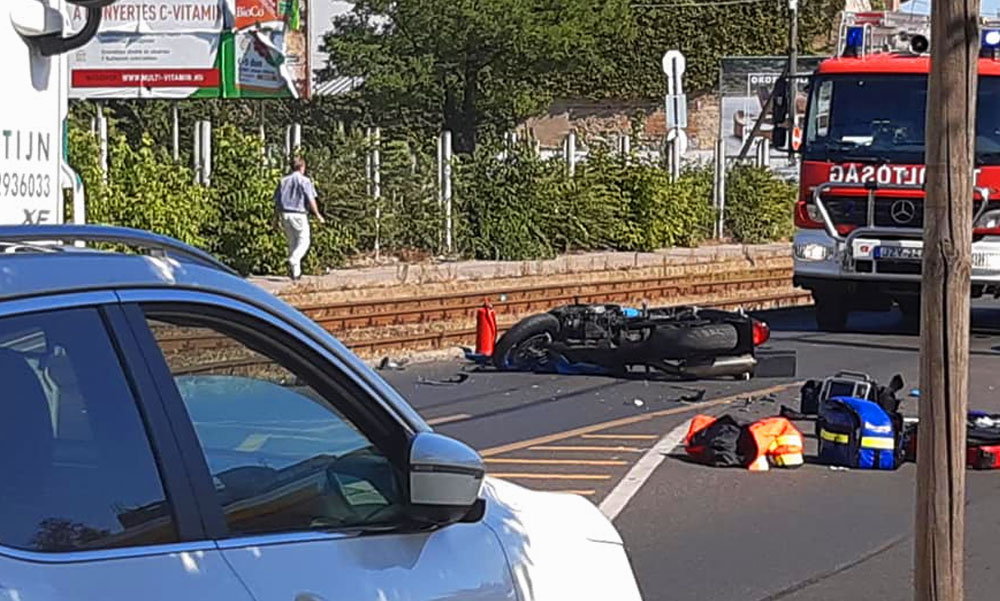 Tragikus motorbaleset az Üllői úton a Shell kútnál