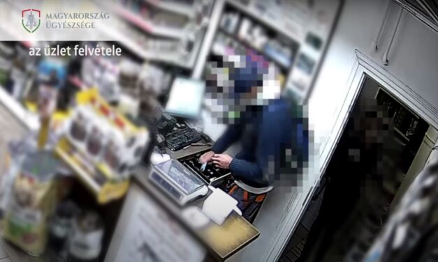 Videón az újpesti állateledel boltban történt rablás