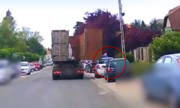 Szétrobbant autóablak, letépett faágak – letarolta a fél utcát Maglódon egy teherautós