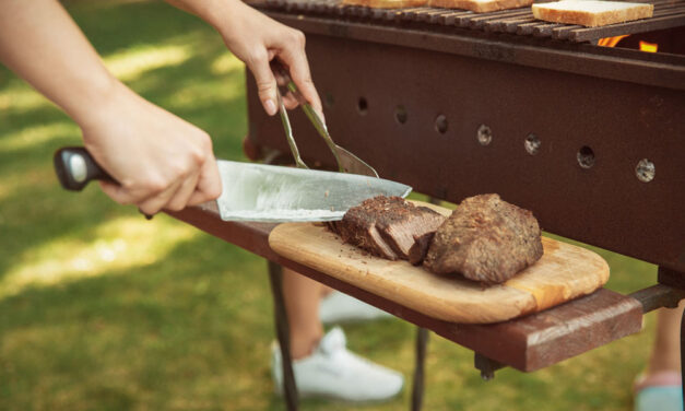 Kényelmesen használható kerti grill