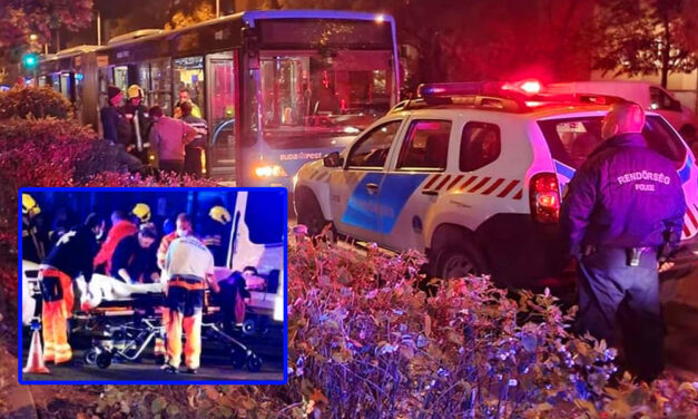 Busz alá esett a férfi a megállóban, átmenet a lábán a 16 tonnás jármű, azonnal kórházba vitték