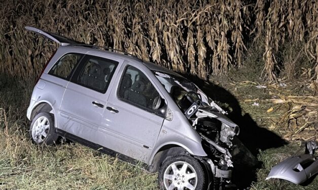 Brutális baleset Érdnél, két autó frontálisan ütközött – A Mercedes átzuhant a szalagkorláton és az árokban landolt, a 38 éves sofőrnek esélye sem volt – Fotók a helyszínről