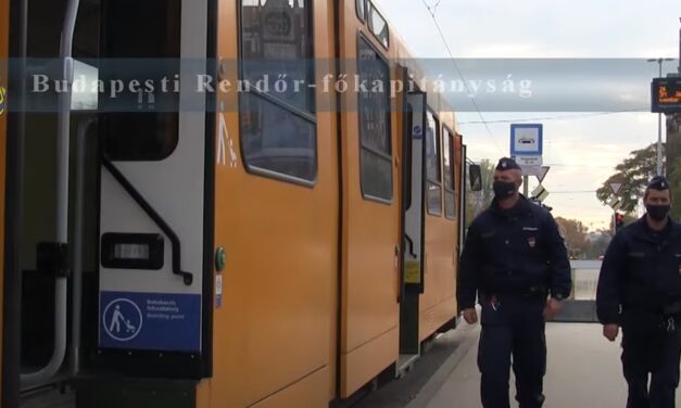 Rendőrségi razzia a 24-es villamoson: egy embert előállítottak, helyszíni bírságot is ki kellett szabni – Videón az akció