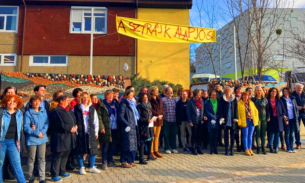 Sztrájkolnak a budaörsi Illyés gimnázium tanárai, vállalják a retorziót, még azt is, ha kirúgják őket