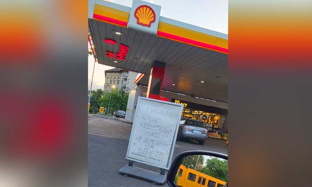 Ellátási problémák miatt a Shell egyik kútján már nincs üzemanyag, lehet, hogy nagyobb a baj, mint gondolták