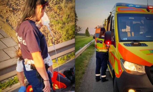 Újraélesztés az M1-es autópályán, egy rendőrnőnek köszönheti életét a 21 éves férfi
