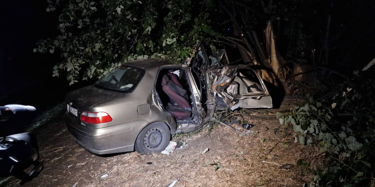 Lesodródott az útról és fának csapódott egy autó Pest megyében – Ketten meghaltak