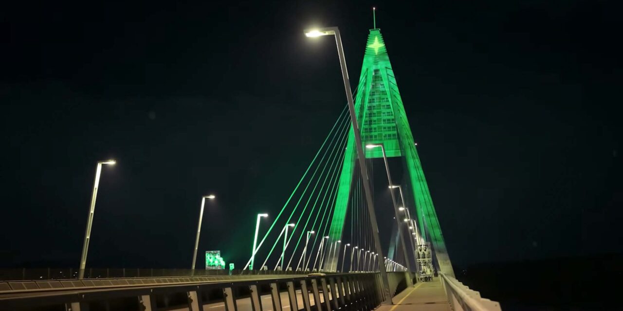 Idén is az ország legnagyobb karácsonyfája lesz a Megyeri híd