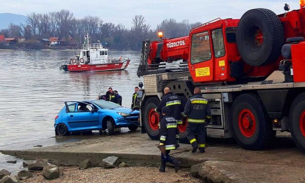 A Dunába hajtott autójával egy nő Dunakeszin, az 50 éves asszony a halálba akart menekülni