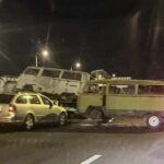 Durva baleset Szigetszentmiklós közelében! Egy autómentőbe rohantak bele, videón, milyen látvány fogadta a helyszínre érkező rendőröket