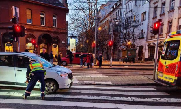 Gázolás a Margit körúton: négy embert ütött el egy piroson áthaladó autós, sérültek is vannak