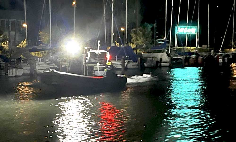 Bravúros életmentés a balatoni éjszakában: Elragadta a szél a süllyedő csónakot, a déli partig sodródott a lélekvesztővel két férfi – Fotók