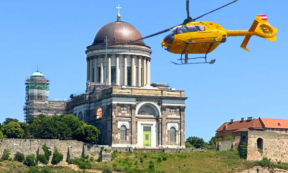 Durva dologgal szembesültek a mentősök: A hatalmas balesethez hívták őket Esztergom közelében, négy mentőautó és egy mentőhelikopter is elindult