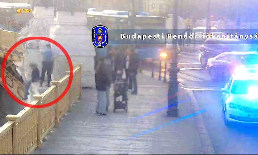 Dráma a Margit hídon: rendőrök mentették meg a 21 éves lány életét – videó a cikkben