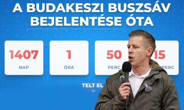 Új fejlemény: Eddig 600 millióba került a nem létező Budakeszi úti buszsáv, közben Magyar Péterék számlálón mutatják, mióta nem történt semmi