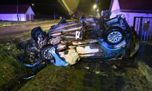 Drogozott és gyógyszert is szedett a 25 éves nő, aki halálos balesetet okozott Vajtán: egy négygyermekes anya halálra égett az autóban