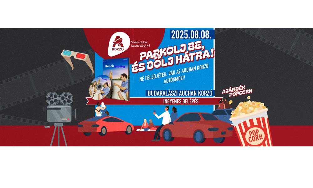 Parkolj be és dőlj hátra – autósmozi vár ma este a budakalászi Auchan Korzó parkolójában!
