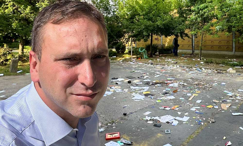 Nem szedi össze a szemetet a MOHU lomtalanítás után, Őrsi Gergely a székházuk elé vitetné a hulladékot