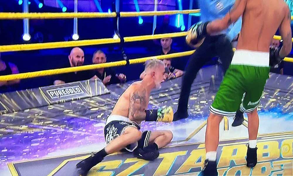 Sztárbox: Lencse Laci úgy kiütötte Csipát, hogy a Hooligans frontembere egy perc alatt háromszor került a földre, az orvosok azonnal ápolni kezdték