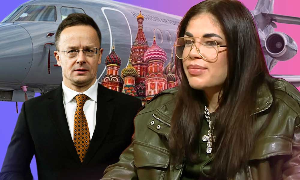 Szijjártó Péterrel együtt utazott Moszkvába Gáspár Győzike lánya: Evelin és a magyar küldöttség honvédségi géppel érkezett a tárgyalásokra
