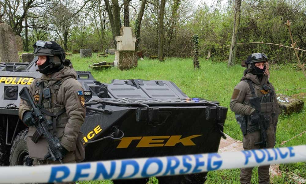 Dráma szenteste napján: véget akart vetni életének a rácalmási temetőben egy férfi, a TEK is a helyszínre ment