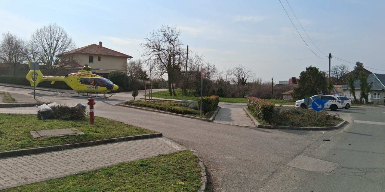 Munkahelyi baleset Budafokon: tetőfedés közben leesett egy munkás a tetőről, mentőhelikopterrel vitték kórházba