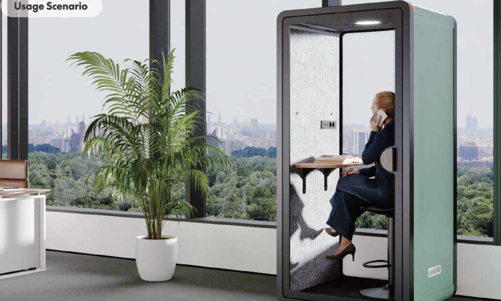 Akusztikus fülkék előnyei: csendesebb iroda és hatékonyabb munkavégzés