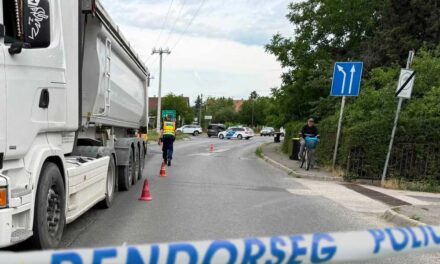 Halálra gázolt egy kamion egy idős asszonyt Szentendrén, lezárták a 11-es főutat