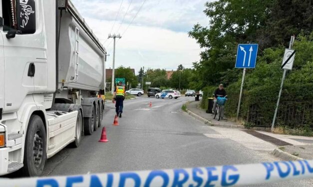 Halálra gázolt egy kamion egy idős asszonyt Szentendrén, lezárták a 11-es főutat
