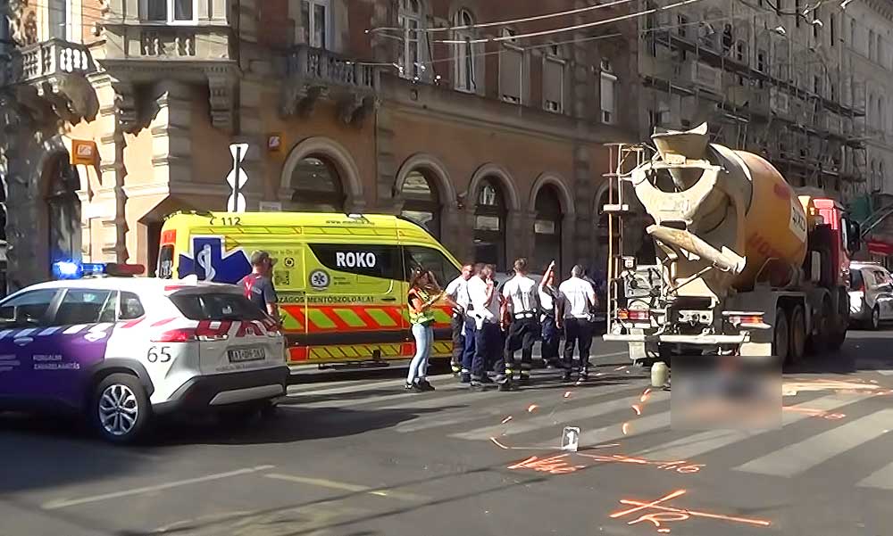 Sokkoló részletek a Király utcai tragédiáról: Meg sem állt a betonkeverő, a szemtanúk intették le a gázoló sofőrt
