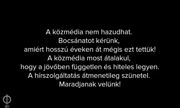 Történelmi pillanat: felfüggesztették a hírszolgáltatást a közszolgálati médiában, bocsánatot kérnek a sok hazugságért