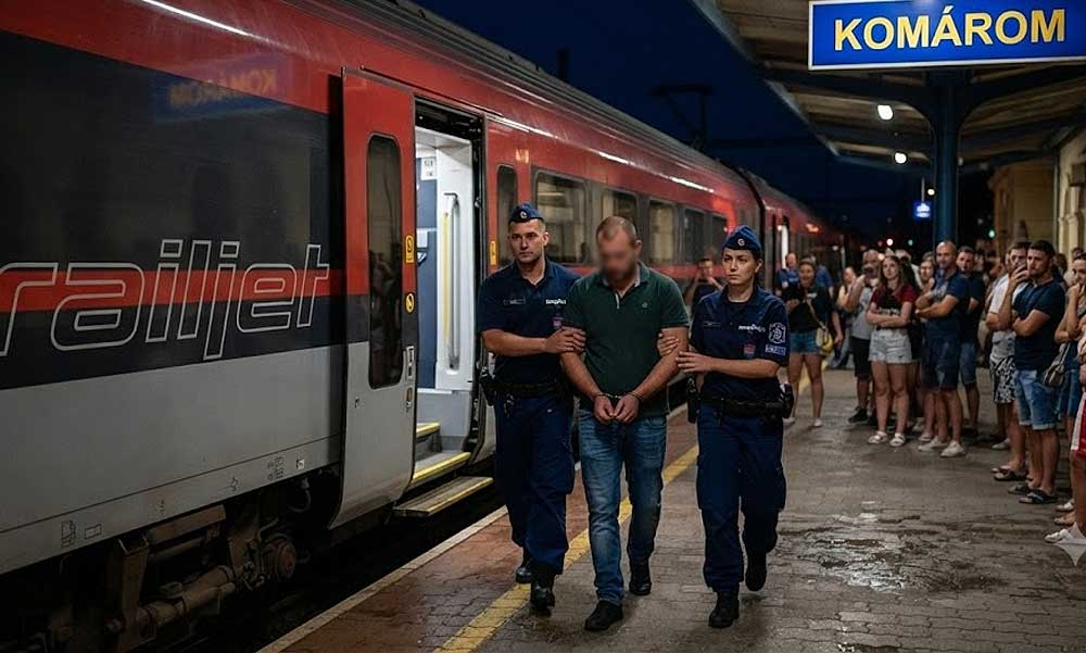 Balhé a bécsi gyorsvonaton: Ököllel verte a kalauzt az utas és Komáromnál megfenyegette, hogy megöli
