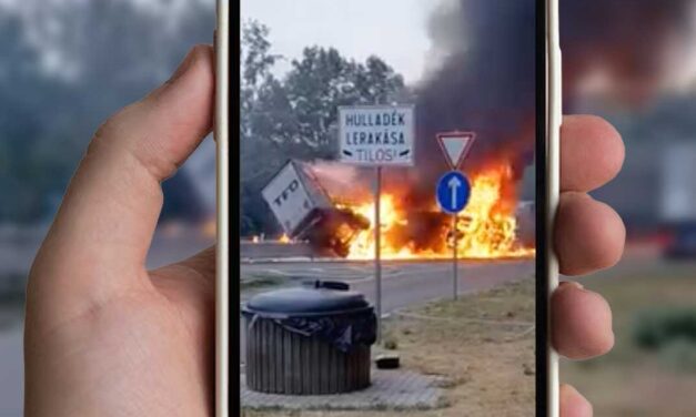  „Hol van apa?” – ezt kérdezte anyjától a kómából felébredt 13 éves kisfiú, akinek apja halálra égett Gödöllőnél kigyulladt kamionban