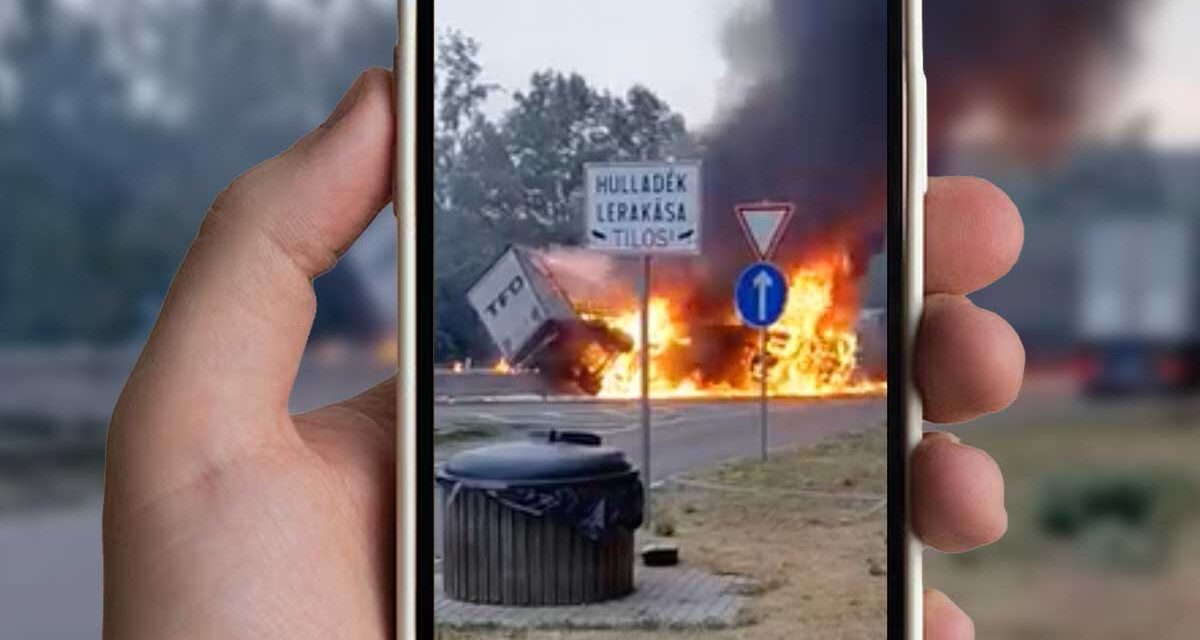 Meghalt az Gödöllőnél kigyulladt kamion sofőrje, az özvegy keresi a hősöket, akik kimentették a 13 éves fiát a lángoló járműből