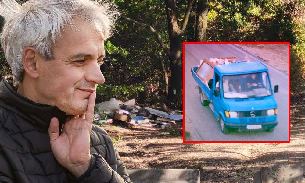 Pofátlan illegális szemétlerakókat fogtak Érden: Csőzik László polgármester emberei lecsaptak a kék platós teherautóra, aztán meglepődtek