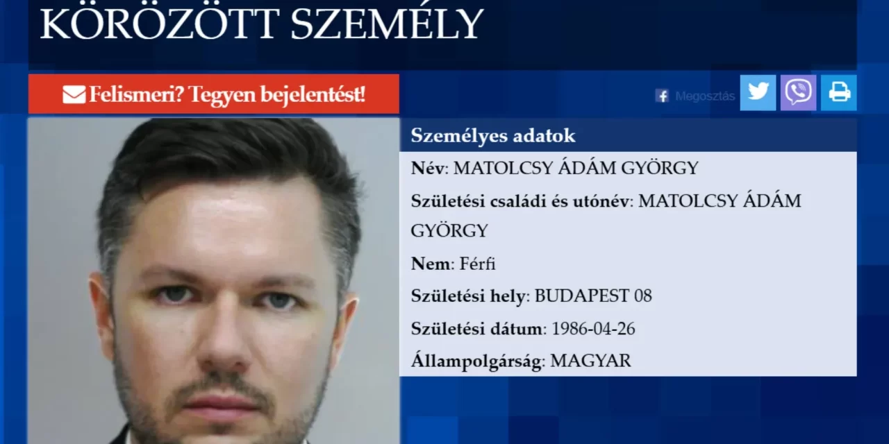 Kiadták az európai és a nemzetközi elfogatóparancsot Matolcsy Ádám ellen