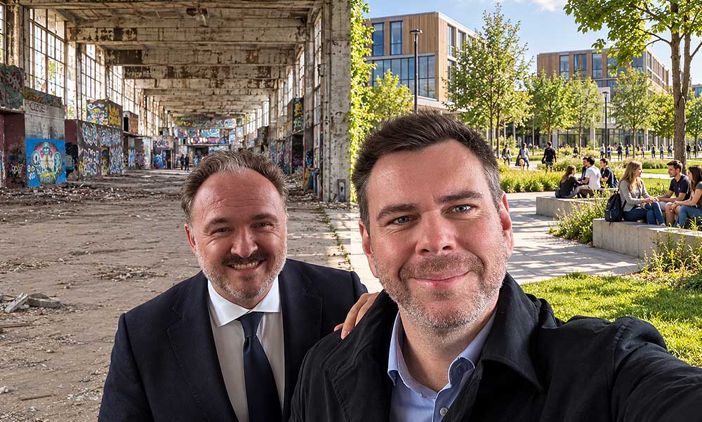 Újraindul a Diákváros beruházás Ferencvárosban: Vitézy Dávid az Európai Bizottság biztosával járta be a helyszínt